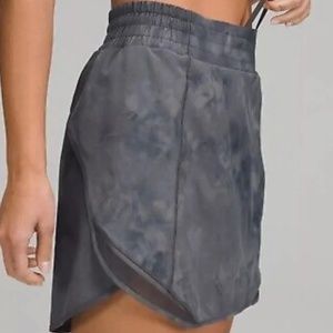 NWT Lululemon Hotty Hot Long Skirt Diamond Dye Pitch Grey Graphite Grey —12